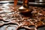 Placeholder: Molten copper coming out of a decorated tile floor