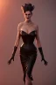 Placeholder: Carmen Dell`orifice as evil queen in black leather gown, angry, busty, curvey, cleavage, unreal 5, octane render,cinema4d, dynamic lighting, dramatic lighting, 4k, redshift render, highly detailed, hyper realistic