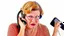 Placeholder: condescending woman and on phone on a diatribe