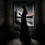 Placeholder: oil painting, woman,