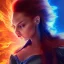 Placeholder: Dark Phoenix, X-Men , Jean Gray. hyperfantastic,hyperscifi,unreal engine 5.best colours,deep purple . fire theme .blue neon smoke.cinamatic,full cinematic lights.beautiful body and hands details,beautiful face details,8k,hyperdetails.by alan parker.ann dittman