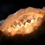 Placeholder: Professional ultra realistic macro photography of biomorphic crystal formation with magical internal luminescence, ivory organic tissue fused with obsidian crystal, soft subsurface scattering inside materials, visible internal caustic light paths, micro sparkle highlights, controlled studio macro lighting with diffusion dome + backlight for refraction glow, focus stacking, 100mm macro lens, 8k