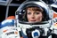 Placeholder: (high res photo by Jean-Claude Mézières) Zova, Space 1999, she is piloting the shuttle: view from the outside