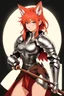 Placeholder: Teenaged Female Red haired kitsune paladin/bard