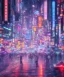 Placeholder: a professional night photo of seoul south korea lit in neon lights, crowded with people, raining, unreal engine, cinematic lighting, octane render,