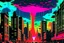 Placeholder: retro anime style, serius dark 1990s anime style, city, atomic mushroom cloud, synthwave