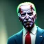 Placeholder: Ultra realistic image, joe biden zombie, zombie performance, skull, grey glow eyes. green blood, torn arm, night, walking twisted, waist up view, thriller style, dark ambient, highly detailed, White House background, concept art, unreal engine 5, god rays, ray tracing, RTX, lumen lighting, ultra detail, volumetric lighting, 3d, finely drawn, high definition, high resolution.