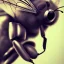 Placeholder: depth of field, cyborg bee, macro lens, hyperphoorealstic, ultra detail, elegant