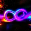 Placeholder: infinity symbol ∞ moving at warp speed, in space, striking, neon, chiaroscuro, dramatic, captivating, powerful, fantasy, beautiful, octane render, 16k post-production, artstation: award-winning: atmospheric: commanding: fantastical: clarity: ultra quality: striking: brilliance: stunning colors: amazing depth; lens: f/11, 35mm