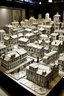 Placeholder: A white city made out of speaker boxes painted by Pieter Bruegel the Elder