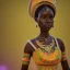 Placeholder: kente african bride model, full body, cinema 4d, octane render, high detail