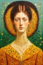 Placeholder: quantum decoherence; a surreal Expressionistic art piece with a color palette of Gustav Klimt