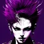 Placeholder: beautiful punk girl, hyper detailed, hyperdetailed, intricately detailed, illustration by <kilian eng> <Yoji Shinkawa>, purple tones,