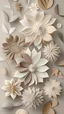 Placeholder: Boho neutral colors Aesthetic Floral Shapes , 4k, realistic, simple, refine, clean