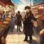 Placeholder: streetMarket, steampunk,