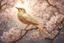 Placeholder: An image of a crystal bird covered in gold etching and diamonds, perched on a branch of cherry blossoms. The scene is illuminated by a soft, ethereal light, enhancing the intricate details and textures of the bird and the surroundings. The art style is detailed, realistic, and captures the magical essence of the scene, trending on ArtStation. The composition combines elements of classical elegance and modern fantasy, reminiscent of the masterful works elegant fantasy intricate high