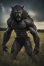 Placeholder: an extremely muscular, and scary looking werewolf in a field, Extreme reality, photorealistic, realistic, lifelike, Absolute reality, Botany, Starry, Retro Pop, Dark Fantasy, Horror, Festive, Realistic - 32k, UHD, professional quality, 8 x 10 digital photograph