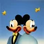 Placeholder: Mickey Mouse and Donald Duck by Magritte