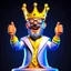 Placeholder: King cyber cheerful 3D