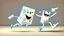 Placeholder: cartoon milk carton dancing