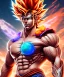 Placeholder: handsome goku, big muscles, shirtless, chest tattoo, soft light atmosphere, light effect，vaporwave colorful, concept art, smooth, extremely sharp detail, finely tuned detail, ultra high definition, 8 k, unreal engine 5, ultra sharp focus