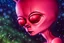 Placeholder: sad Alien, outside nighttime, Hyper detailed, Realistic, Extreme depth of field, bokeh blur, in the style of candid, imperfection, natural lighting, cinematic, Fuji Film, Anamorphic lens, 1993,