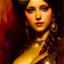 Placeholder: Drawing of beautiful face busty tavern wench,sweet stare,ancient leather armor, balanciaga fashion clothe painting by gaston bussiere, greg rutkowski, yoji shinkawa, yoshitaka amano, tsutomu nihei, donato giancola, tim hildebrandt, oil on canvas, cinematic composition, extreme detail,fit full head inside picture,16k