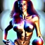 Placeholder: Epic full body picture portrait of busty atletic young beautiful Red Sonja Luis Royo styles