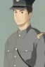 Placeholder: German male soldier, grey uniform, Blond hair, portrait