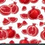 Placeholder: pomegranate in water drops, transparent background