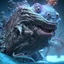 Placeholder: fluid ink angler fish creature, unreal engine 5, 8k resolution, photorealistic, ultra detailed