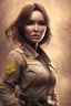 Placeholder: Camilla Luddington face, army clothes, busty japanese hitomi tanaka, muddy face ,pintura, details,texture,8k quality, florest, Minimalism, Romanticism, Expressionism, Impressionism