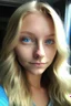 Placeholder: 22 year old female, blonde, blue eyes
