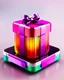 Placeholder: gift box, jelly, bow ribbon, rounded 3d