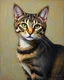 Placeholder: Portrait of a cat by Van Gogh
