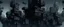 Placeholder: A dark gray digital realm with pixelated floating buildings painted by Francis Danby