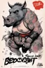 Placeholder: SNIFFIN’ GLUE magazine high res photo cover by Ralph Steadman: special agent provocateur for her with tattoos issue; guest star : Bebop and Rocksteady