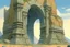 Placeholder: ancient megalithic gate by moebius