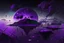 Placeholder: Floating Islands, Dark Purple and Black Night Sky, Stars, Space, Distant Alien Planets, Numerious Islands, Dead Grass, Dense Purple Fog