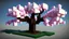 Placeholder: minecraft style cherry blossom tree