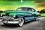 Placeholder: a true-to-life 1949 mercury eight, classic wheels, pen and color marker, centered, intricate, extreme detailed, photorealism, center view, drive-in background, pivot on mercury, painting by cheryl kelley