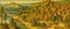 Placeholder: A golden yellow village on an island painted by Lucas van Leyden
