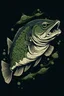 Placeholder: A largemouth bass fo a tshirt