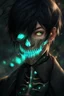 Placeholder: fantasy art, male, young elf, noble, mask, pale skin color