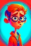 Placeholder: Portrait of a cool animation character, cute, witty, striking