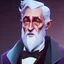 Placeholder: Portrait of a 30 year old warlock like Albus Dumbledore, Gandalf, Sherlock Holmes and Mary Poppins