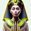 Placeholder: a Portrait of Egyptian queen Nefertiti as studio ghibli