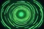 Placeholder: Vortice galattico, luce al neon verde