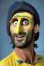 Placeholder: a realistic version of ranveer singh as spongebob as human as possible