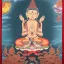 Placeholder: buddhist god painting with octopus body AND cow head with detailed jewelry and 4 eyes